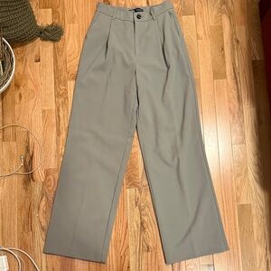 Zara Khaki Green Trousers